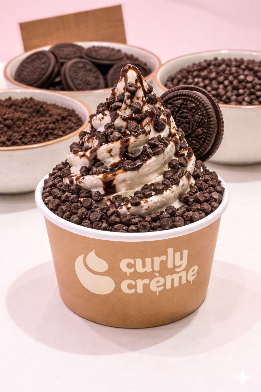 Blueberry frozen yogurt